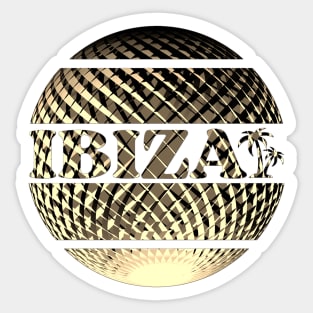 Ibiza logo in gold Sticker
